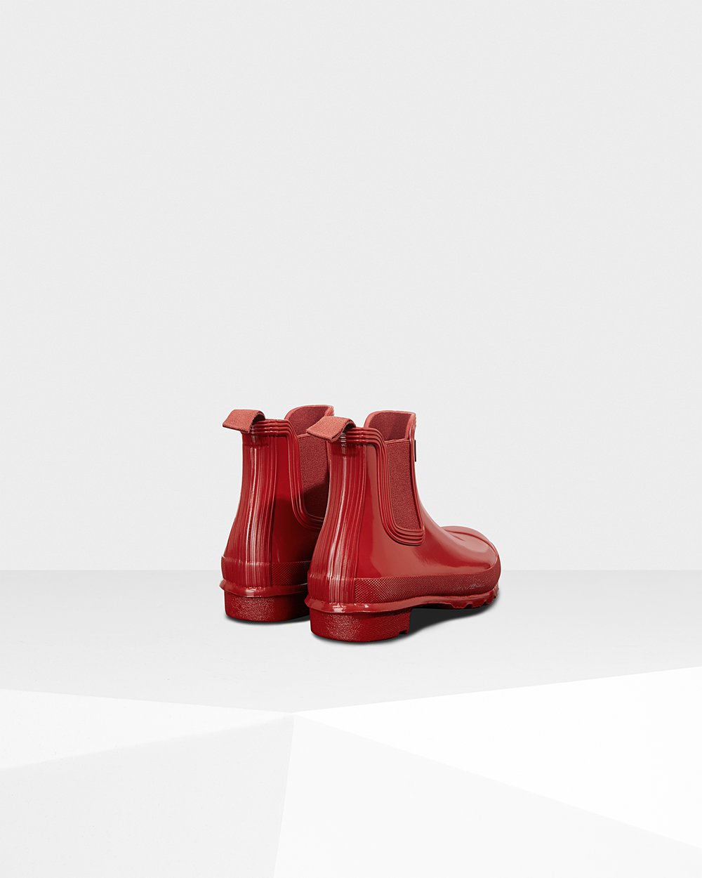 Botas Chelsea Hunter Feminina Vermelhas - Original Gloss - 62ULBGAWP